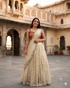 ONNAM SPECIAL HALF SAREE lehenga