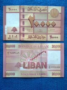 Lebanon 20000 Livres 2012  全新 黎巴嫩 20000里弗 纸币 2012年