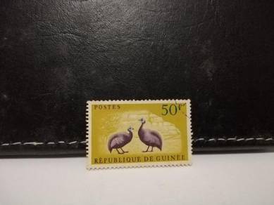 1961 Guinea Stamp Fowl Bird