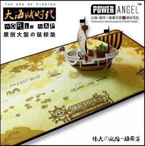 One piece mouse pad mousepad earth map ship luffy