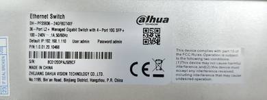 Dahua DH-PFS5936-24GF8GT4XF 36-Port L2+ Managed Gi