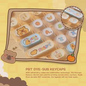 Capybara Pudding  Keycap Set