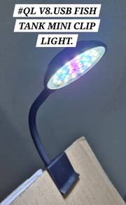 QL-V8 USB Clip Light Aquarium Fish Lampu Akuarium