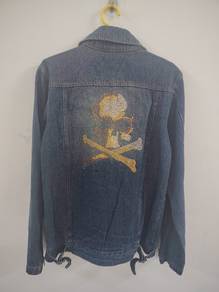 Bernings Sho Black Label Skull Denim Jacket