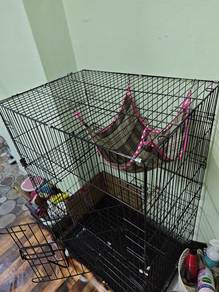 Sangkar kucing, cat cage 3 tier