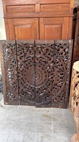 vintage large 4x4 feet Thai carved