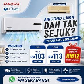 Promosi Aircond Bulanan Ansuran AC106