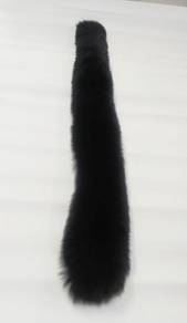 Black animal fur scarf / fur collar /wrap/cape won
