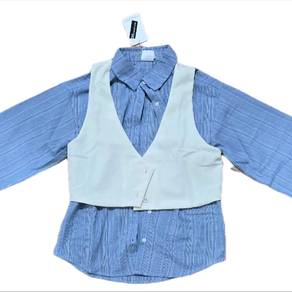 Padini Authentics Ladies LS Shirt/Blouse Blue
