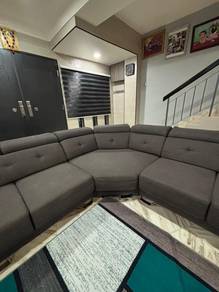 Large U-shaped Fabric Sectional Sofa Originally 