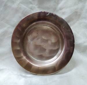 Vintage handfinished silverplated plate