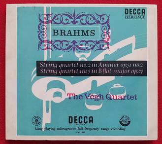 The Vegh Quartet BRAHMS STRING QUARTET CD