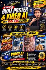 Servis Cipta Video ai & Poster Perniagaan