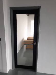 Pintu Bilik / Bilik Air Kaca Powder Coated