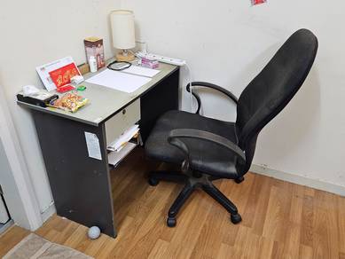 Office Desk Table with Swivel Chair