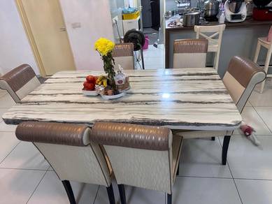 Dining table and chairs