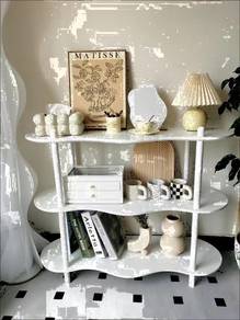 3 Section Book Shelf, White Color