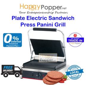Plate Sandwich Press Panini Grill Griddle Machine