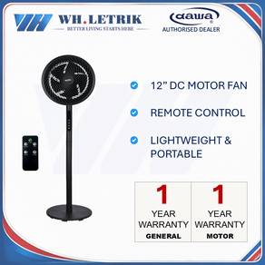Dawa 12" DC Motor Portable Fan with Remote Control