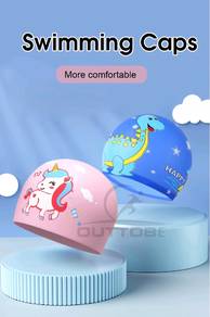premium silicone kids swimming cap