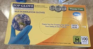 Top Glove nitrile rubber glove powder-free