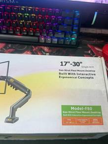 NB North Bayou F80 Gas-Strut Monitor Arm (17"-30")