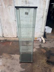 (IKEA) Glass Display Cabinet Almari Kaca Rack Shel