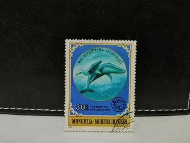 1980 Mongolia Stamp Whale