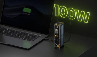 World’s 1st transparent power bank. 25,600mAh