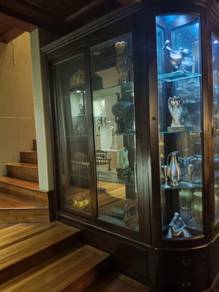 Luxury Custom Solid Wood & Glass Display Cabinet