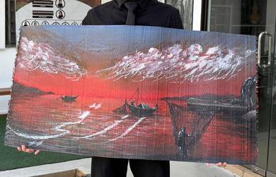 Lukisan Saiz 117 cm x 58 cm