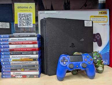 Used PS4 Slim Complete Box 2 Controller :GamerLife