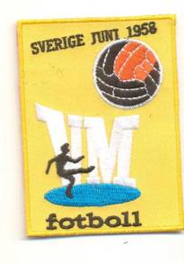 1958 6th FIFA World Cup Sweden Football Patch