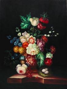 Vintage Bloom in Vase 9 — by K. Young