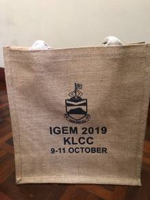 Jute Tote Bag (Beige or Blue)