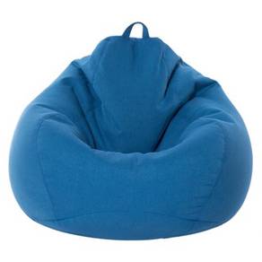 Blue Lazy Bean Bag Sofa Single One Seater Bed
