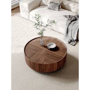 Abby Scandinavian Style Round Coffee Table