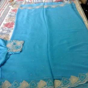 Beautiful blue saree