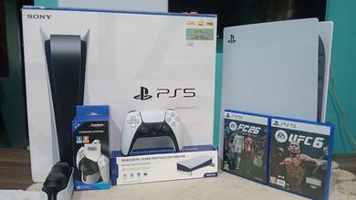 Used Ps5 Combo Fat Disc Full Set With Box❕❗

- Con