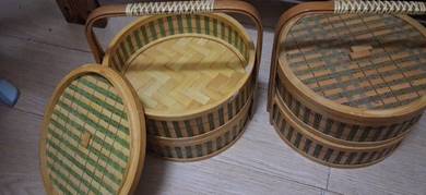 2 set Steam food basket or put food inside