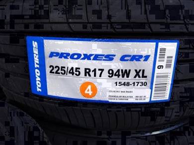 225/45/17 Toyo Proxes CR1 Tyre Tayar