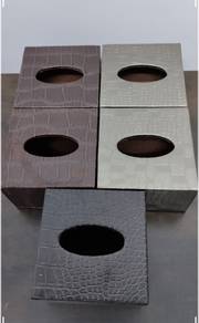 Kotak Tisu Premium Leather-Like (Square Edition)