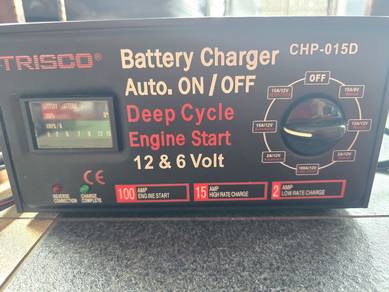 Trisco CHP-015D Battery Charger 12V & 6V Auto ON/O