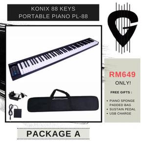 88 keys portable digital piano | konix pl-88