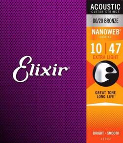 Elixir String Acoustic String Nanoweb Gauge 10