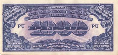 JAPANESE OCCUPIED PHILIPPINES 1000 Pesos 1945 unc