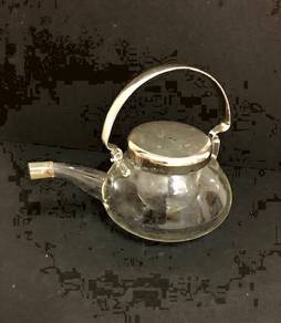 Teapot Infuser with Silver-Plated Handle and Cap