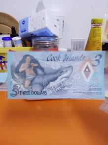 Cook islands 3 dollar AA prefix low number 