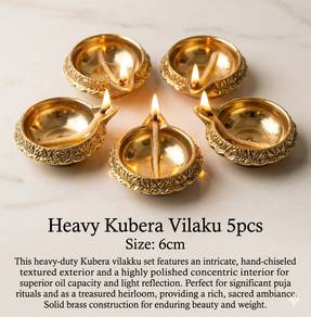 Heavy Kubhera Vilaku – 5pcs • Size: 6 cm