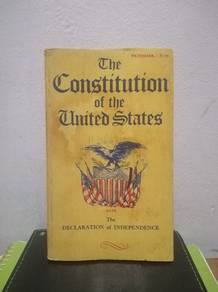 Vintage Book Constitution USA Declaration Independ